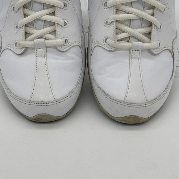 Nike Dance Athletic Shoes Leather Womens Size 10 White Silver 366191-103 - Picture 6 of 16